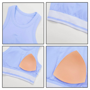 Top Deportivo de Yoga sin Costuras para <span class=keywords><strong>Mujer</strong></span>, con Bloques de Color, de Secado Rápido, para Correr, Entrenamiento, Espalda Descubierta, Transpirable, Informal, para Deportes y Fitness - Product Image 4