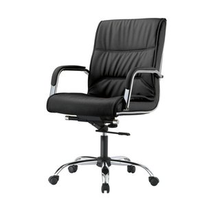 Chaise de bureau en cuir moderne et confortable 36019-6007C/B/A - Product Image 3