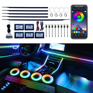 App-Steuerung Acryl streifen RGB LED Auto 22 in 1 Symphony Chasing Umgebungs licht für Autozubehör Atmosphäre Dekoration - Product Image 1