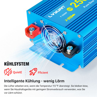 Convertisseurs d'alimentation DC-AC à onde sinusoïdale pure 12V 24V vers 220V 2500W 5000W pour voiture, maison, énergie solaire et alimentation hors réseau
