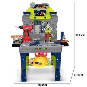 008-201 Kit d'atelier d'outils de jeu d'imitation 133 pièces pour enfants, 2 en 1, <span class=keywords><strong>jouet</strong></span> d'atelier d'ingénierie STEM pour garçons, cadeaux de Noël - Product Image 5
