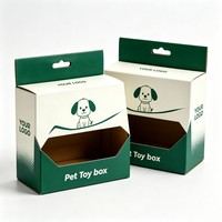 Scatola Personalizzata per Imballaggio Giocattoli per Animali Domestici con Finestra in PET per Giocattoli per Cani e Gatti, Scatola per Abbigliamento per Animali