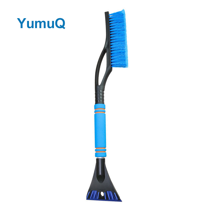 YumuQ 60*19*11 см щетка для снега с более широким скребком для льда с эргономичным удобным поролоновым захватом и алюминиевым стержнем