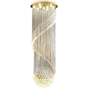 Lampu Gantung Modern untuk Plafon, Lampu Kristal Rantai, Lampu Hias Ruang Tamu, Lampu Chandelier, Lampu Tangga Loft - Product Image 2