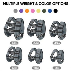 Gilet lesté ajustable pour la gym et l'entraînement, 10 kg, 16 kg, 20 kg, 30 kg, gilet tactique porte-plaques pour hommes - Product Image 3