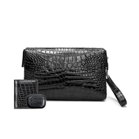 Sac à main en cuir véritable sur mesure, portefeuille de luxe grande capacité pour hommes, vente en gros, fabricant OEM ODM