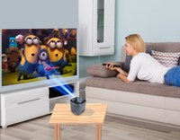 Usine de haute qualité Mini Smart DLP Projecteur de film portable extérieur Projecteurs vidéo Android sans fil 4K