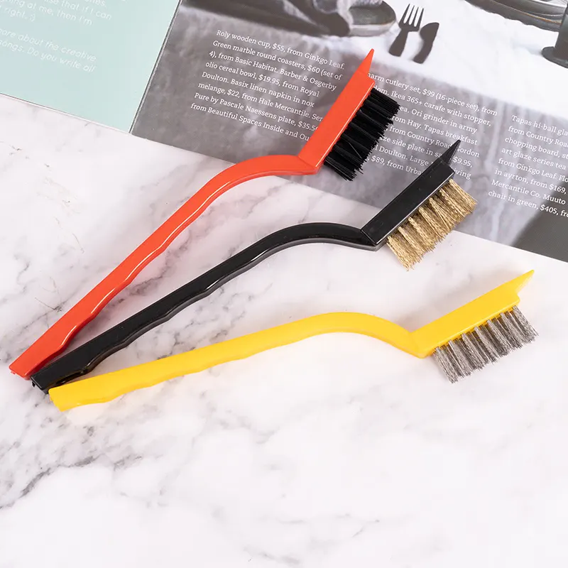 2023 New Kitchen Brushes Cleaning Gap Brush Wire Brush Set Three-piece Cleaning Tool Set