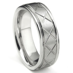 卸売 ファッション コバルト ジュエリー トレンディ クロムハーツ風 リング 男性用 女性用 エンゲージリング 結婚指輪 - Product Image 5