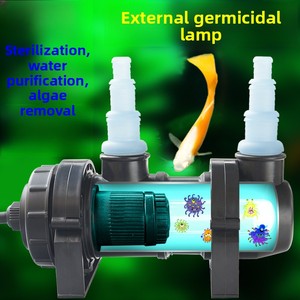 5W ~ 55W filtre ultraviolet clarificateur plastique <span class=keywords><strong>UV</strong></span> stérilisateur <span class=keywords><strong>lampe</strong></span> lumière <span class=keywords><strong>pour</strong></span> Aquarium étang réservoir de poissons nettoyeur d'eau - Product Image 1