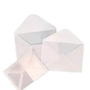 Best Selling Translucent Paper Envelope Envelope De Papel Em Branco Pequeno Vellum Envelope para Convite De Casamento