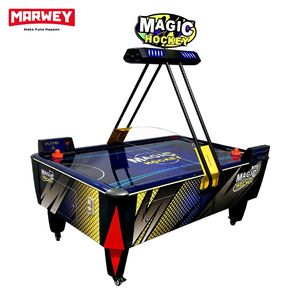 Machine de jeu de sport de table de hockey à pièces à la mode Machine d'arcade de hockey sur air multi-rondelles avec score électronique - Product Image 3
