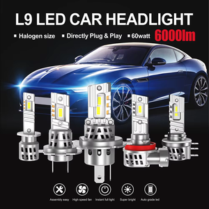 Bombillas LED para Faros Delanteros de Automóvil H4 de 60 W, Luz Alta y Baja, Impermeables, Chips CSP 3570, 6500 K, <span class=keywords><strong>Precio</strong></span> de Fábrica, H7 H11 9004 9005 9006 9012 - Product Image 2