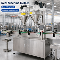 Mesin Pengisi Bubuk Otomatis 50g hingga 1000g Double Head Auger PLC Layar Sentuh untuk Makanan