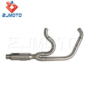 Tuyau d'échappement 2 en 1 pour moto Harley <span class=keywords><strong>M8</strong></span> Softail 1.75-2018 Low Rider S <span class=keywords><strong>Street</strong></span> <span class=keywords><strong>Bob</strong></span>, 18LBS, économie de poids, 2025 "à 2" - Product Image 4