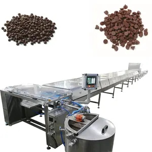1000mm width Automatic Roller Chip Depositing Machine Chocolate Drop Line for Making Chocolate Machine