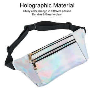 Rave Argent Irisé Hologramme Ceinture Bum Sac Neno Paillettes Holographique Sac Banane - Product Image 6