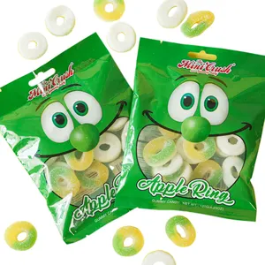 OEM Sweet Candy Factory Price Wholesale Fruity Soft Apple Ring Gummy Candy