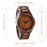 Kualitas Bagus Kuarsa Watch Walnut Kayu Maple Watch Relogio Masculino untuk Pria