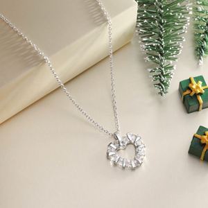 Colliers pendentifs en forme de cœur en argent S925 plaqué or 18 carats rhodié Dylam High Jewelry avec zircone 5A pour les cadeaux de Noël - Product Image 3