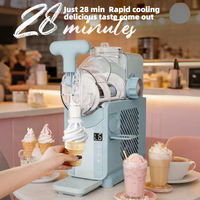Machine à neige et à crème glacée électrique automatique commerciale et domestique, 180W, 1.8L, prix d'usine, vente chaude