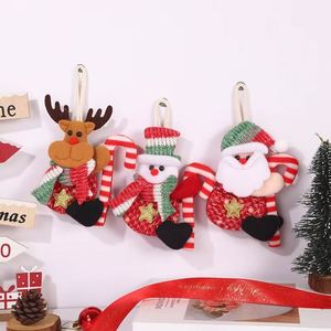 Handmade Cotton Circle Santa <b>Christmas</b> Ornament High Quality Hanging Fabric Doll Tree <b>Decoration</b> - Product Image 1