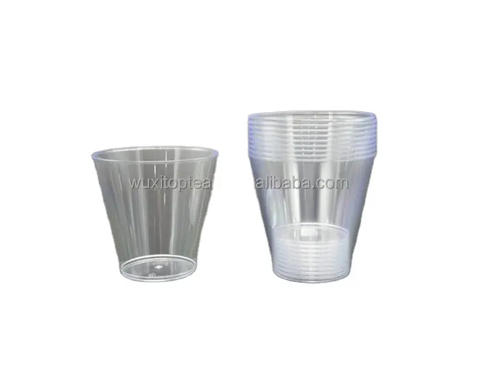 प्लास्टिक क्रिस्टल शॉट ग्लास टम्बलर थोक 5 औंस प्लास्टिक साफ़ पानी का ग्लास