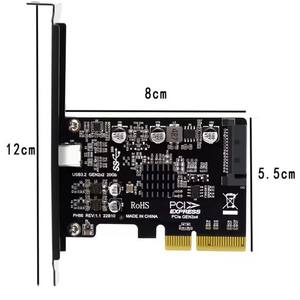 पीसी-एक्सप्रेस 4x टाइप-सी यूएसबी <span class=keywords><strong>3.2</strong></span> जीन <span class=keywords><strong>2</strong></span> आंतरिक विस्तार कार्ड 20 जीबीपीएस - Product Image 5