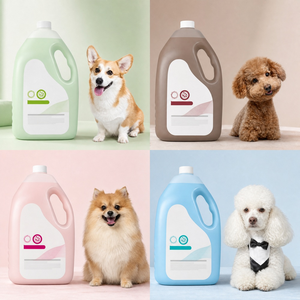Shampoo pour animaux de compagnie SOS 4L pour chiens à poils blancs, blanchissant, désodorisant, parfum durable, soin du pelage, utilisation en salle de bain, toutes saisons, grande taille - Product Image 3