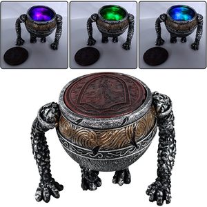 Urne en résine Nezababy en forme de dragon avec intérieur vert et couvercle rouge pour la décoration de la maison et les collections - Product Image 4