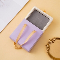 Scatola per Gioielli Personalizzata con Logo, Cassetto Scorrevole, Fodera in Velluto, Colore Uniforme, Confezione per Orecchini e Collane Marca RONGTAI