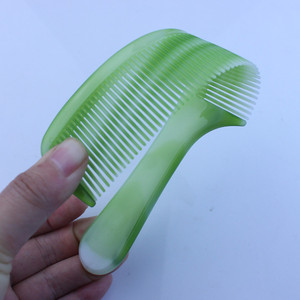 Peigne en plastique vert en forme <span class=keywords><strong>de</strong></span> tendon <span class=keywords><strong>de</strong></span> bœuf, anti-pliage, pour coiffure <span class=keywords><strong>de</strong></span> <span class=keywords><strong>rue</strong></span>, style vietnamien - Product Image 2