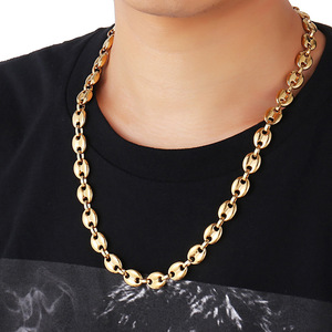 <span class=keywords><strong>Chaîne</strong></span> en grains <span class=keywords><strong>de</strong></span> <span class=keywords><strong>café</strong></span> pour hommes, collier naturelles, en acier inoxydable poli <span class=keywords><strong>de</strong></span> haute qualité, disponible en <span class=keywords><strong>or</strong></span> <span class=keywords><strong>18k</strong></span> - Product Image 5