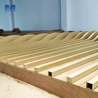 Mur-rideau vertical en aluminium sur mesure, découpe laser 3D, étanche, résistant à la corrosion, protection de la vie privée