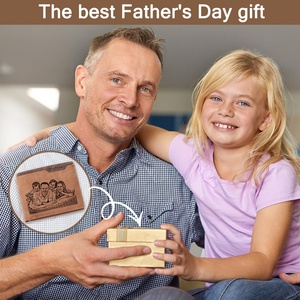 For Boshiho Custom DIY Vintage Style Leather <b>Wallet</b> for Men and Women Short Length with Creative Star Pattern Valentine's Day Gi - Product Image 2