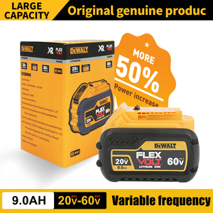 <span class=keywords><strong>DeWalt</strong></span> DCB200 DCB201 DCB203 DCB2052 DCB206 배터리, MAX 전동 공구용 9.0Ah <span class=keywords><strong>20V</strong></span>/60V 리튬 이온 배터리 팩과 호환 가능 - Product Image 2