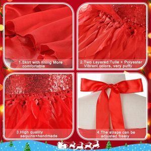 Vestido Tutú Supromo para Niñas, con Cuentas Brillantes, Lentejuelas, Tul, Princesa, Fiesta <span class=keywords><strong>de</strong></span> Cumpleaños, Baile <span class=keywords><strong>de</strong></span> Graduación, Traje <span class=keywords><strong>de</strong></span> Gala, Importado - Product Image 6