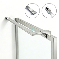 Barre de support stabilisatrice pour porte de douche, tige de traction mur-verre, quincaillerie pour paroi de douche en verre trempé de 6 mm, 8 mm, 10 mm
