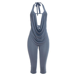 Viviblook J26ST018 Nuevo Conjunto de Dos Piezas para Mujer, Verano, Sexy, Ajustado, Top Halter, Pantalones Cortos - Product Image 6