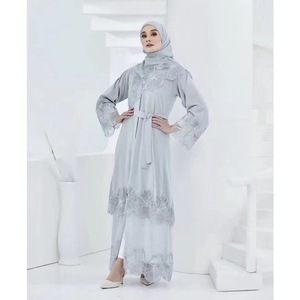 Nueva Ropa Islámica Elegante y Transpirable Estilo Mariposa 2025, Kaftán de Lujo Modesto para Ramadán y Eid, Dubai, Mangas Campana de Invierno, Cuello en V - Product Image 2