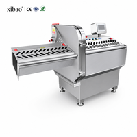Machine de découpe de viande pour la transformation alimentaire avec convoyeur amovible pour un nettoyage facile