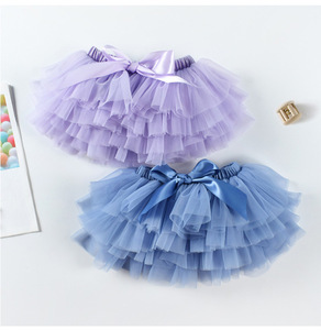 Vêtements de créateur pour enfants, ensemble jupe <span class=keywords><strong>tutu</strong></span> pour bébé fille, jupe en tulle de princesse pour nouveau-né avec bandeau assorti pour fête - Product Image 4