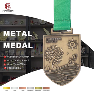 Medalla Deportiva de Metal Rectangular Personalizada, Medalla de Maratón de Bronce Fundido a Presión, Carrera Divertida con Cinta, Logotipo Personalizado - Product Image 1