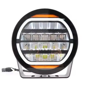 פנסי שטח עזר LED חדשים סופר בהירים 4x4 בגודל 9 אינץ' עמידים למים בתקן IP68, 200W, תאורת ספוט לנהיגה, מתאימים לכל סוגי הרכבים - Product Image 4