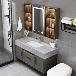 Customized 72 Inch Bathroom Vanities Modern Double Sink