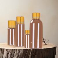 Bouteilles de liquide transparentes pour animaux de compagnie 10/30/50/100ml petites bouteilles en plastique à bouchon en aluminium 150ml bouchon à vis bouteille en plastique emballage de jus