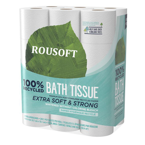 Neues Produkt recyceln Rollen papier biologisch abbaubares Toiletten papier 3-fach Taschentuch mit Kern