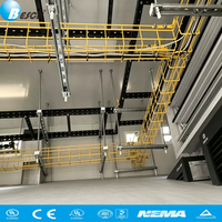 Bandeau de câblage en treillis métallique galvanisé certifié BESCA UL/CE avec accessoires complets pour la gestion des câbles électriques et le câblage des centres de données