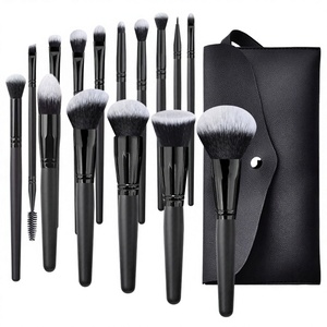 15pcs Makeup Brush Set Synthetic Hair Wooden Handle Powder Eyeshadow Blush Lip Concealer Brushes - Product Image 3