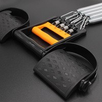 Expansor de Pecho Multifuncional para Ejercicio en Casa, Agarrador de Mano con 5 Resortes, Ejercitador de Fuerza Muscular, Material de Acero y PP